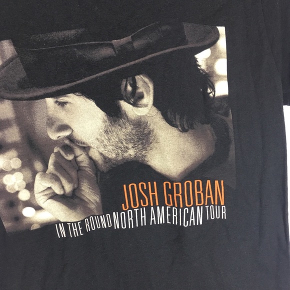 Josh Groban In the Round North America Tour T-Shirt Music Tee Small - Picture 2 of 6